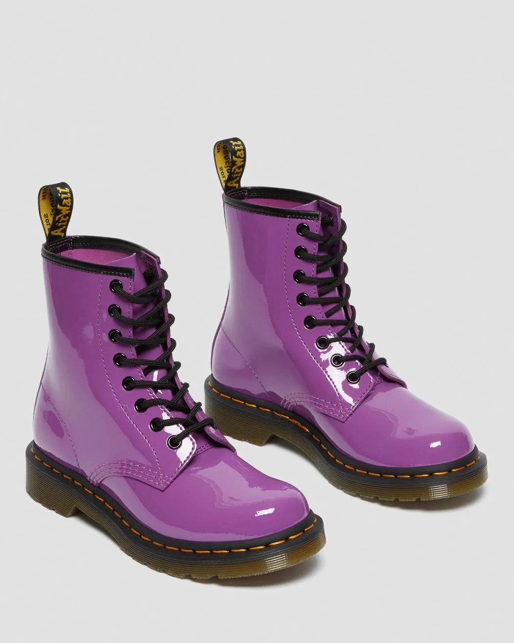 1460 Bright Purple Patent Leather Lace Up Boot