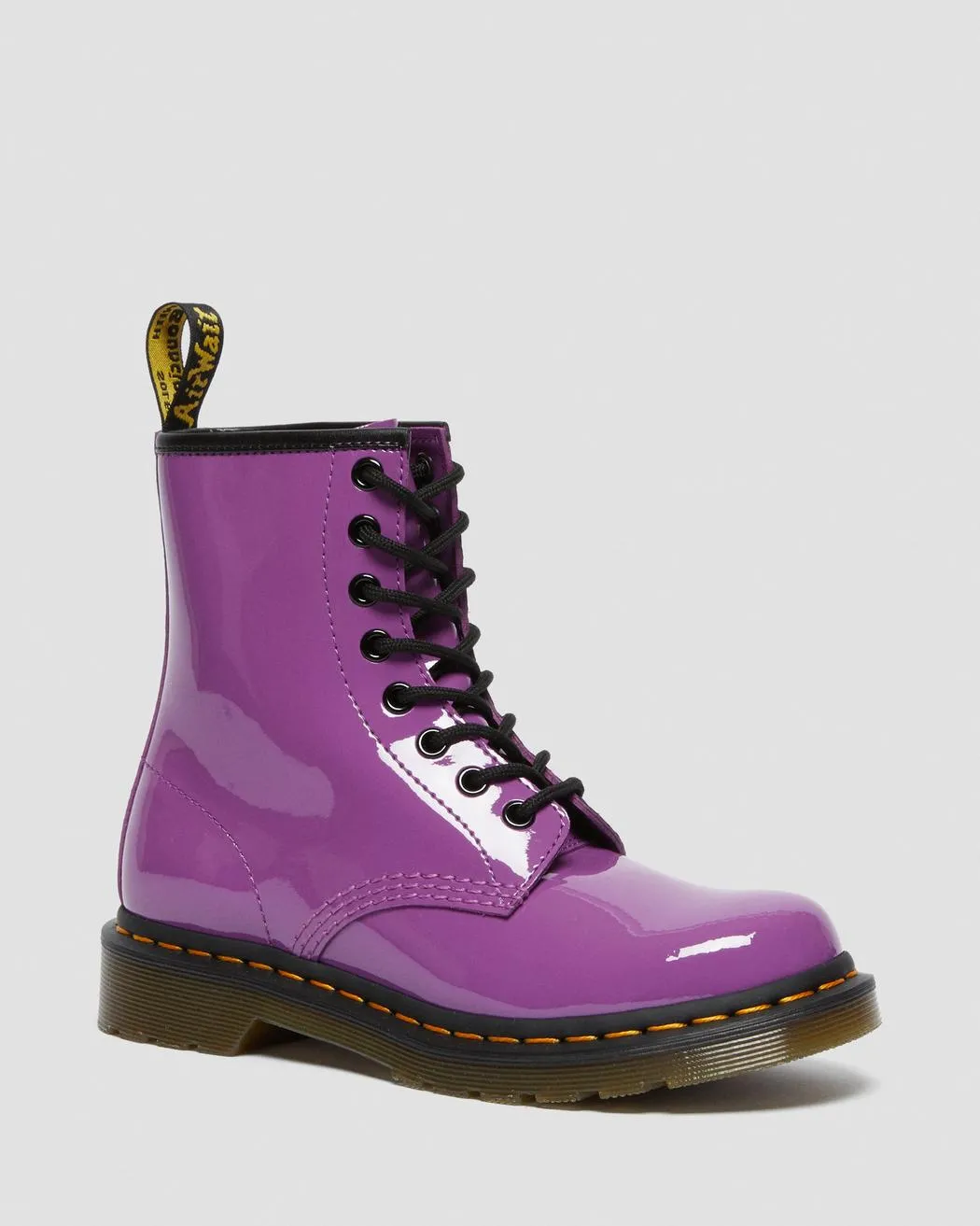 1460 Bright Purple Patent Leather Lace Up Boot