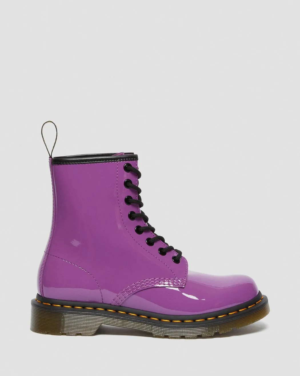 1460 Bright Purple Patent Leather Lace Up Boot