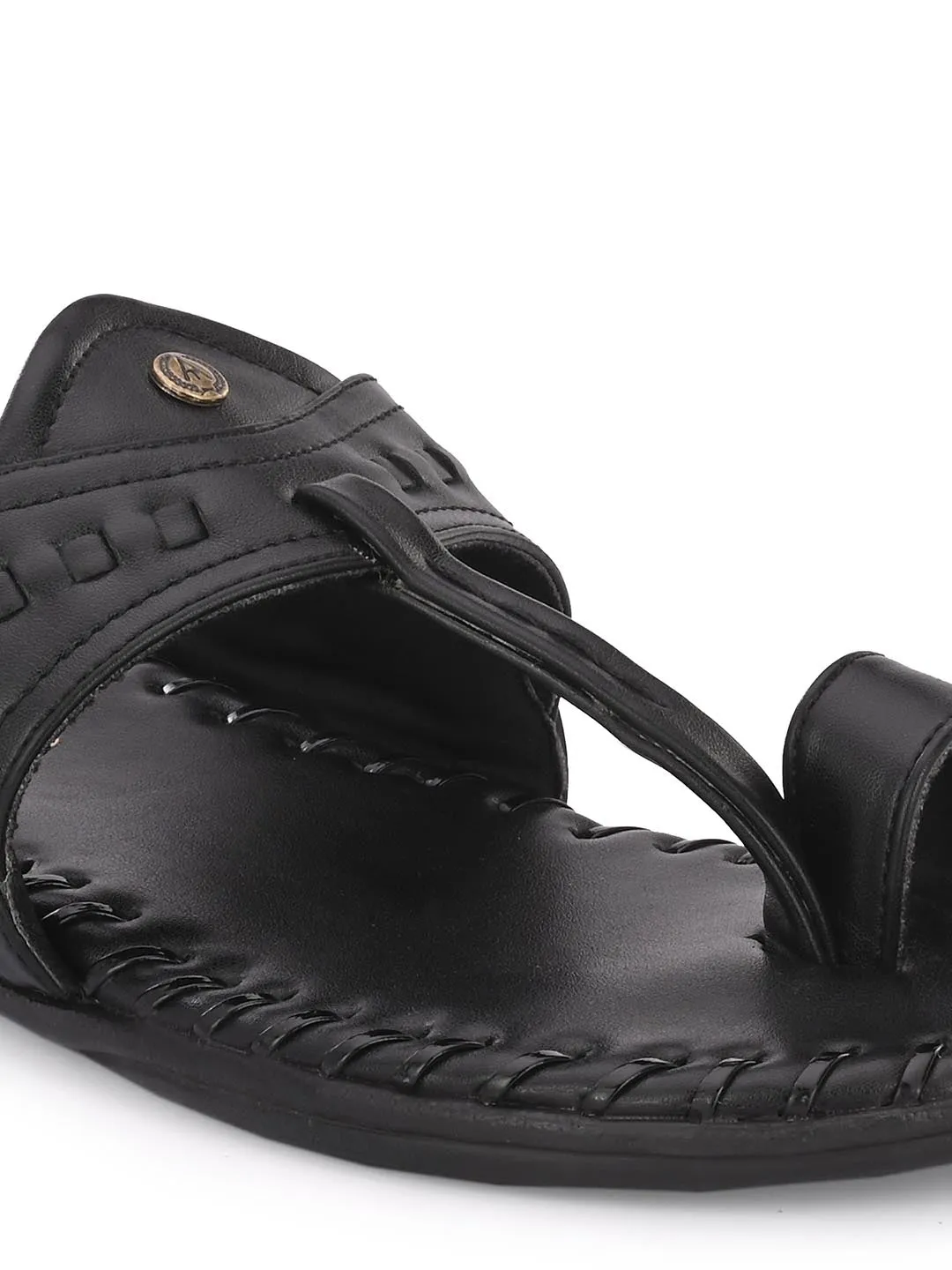 Alberto Torresi Black Flats Slipoer For Men