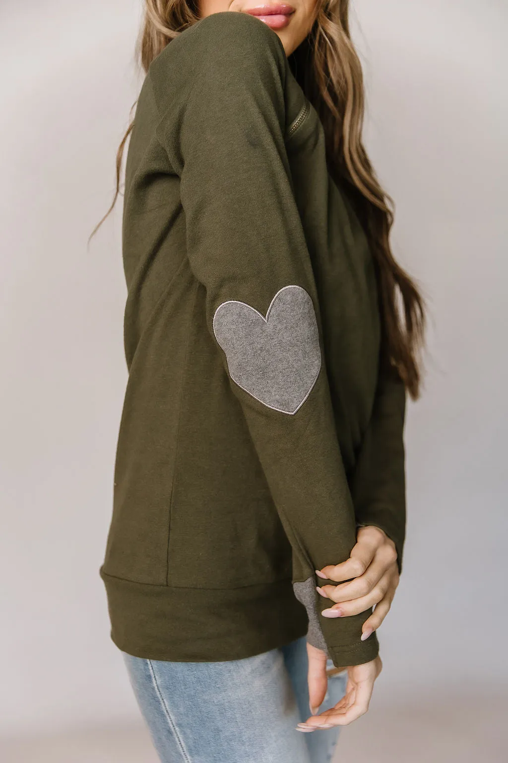 Ampersand Avenue Side Zip Pullover Follow Your Heart