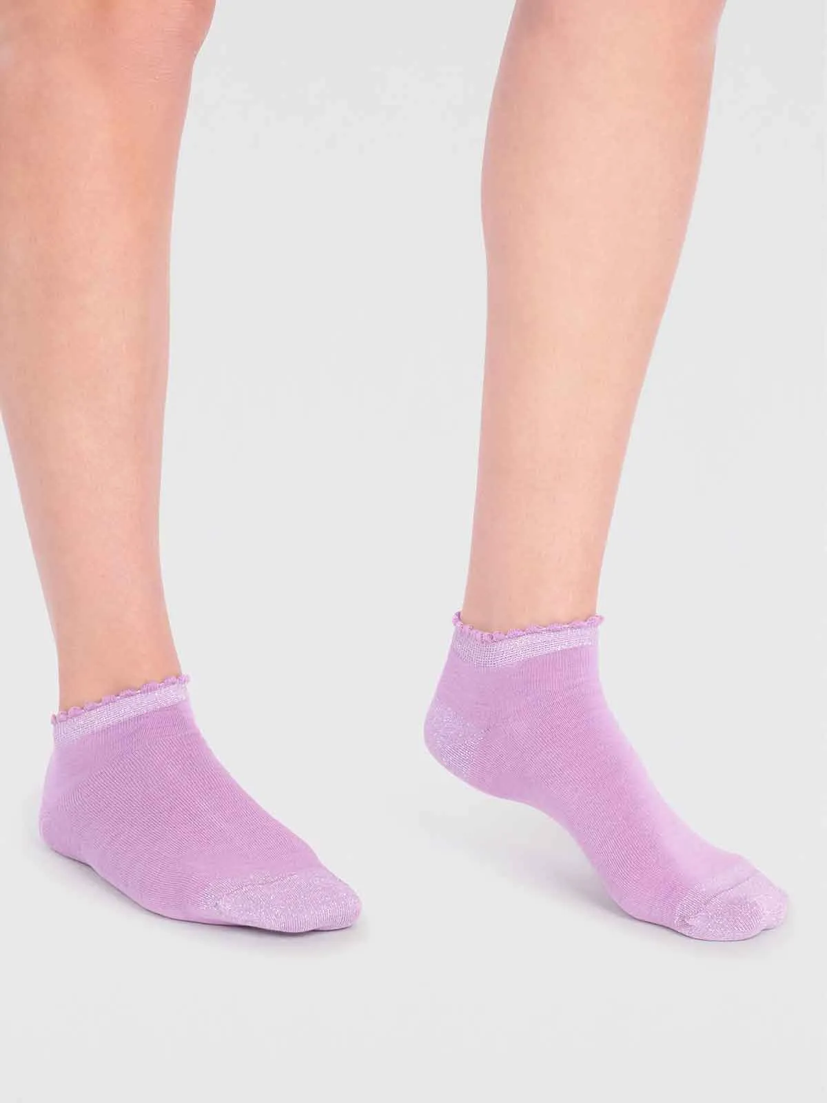 Ariella Bamboo Ankle Socks - Lavender Purple