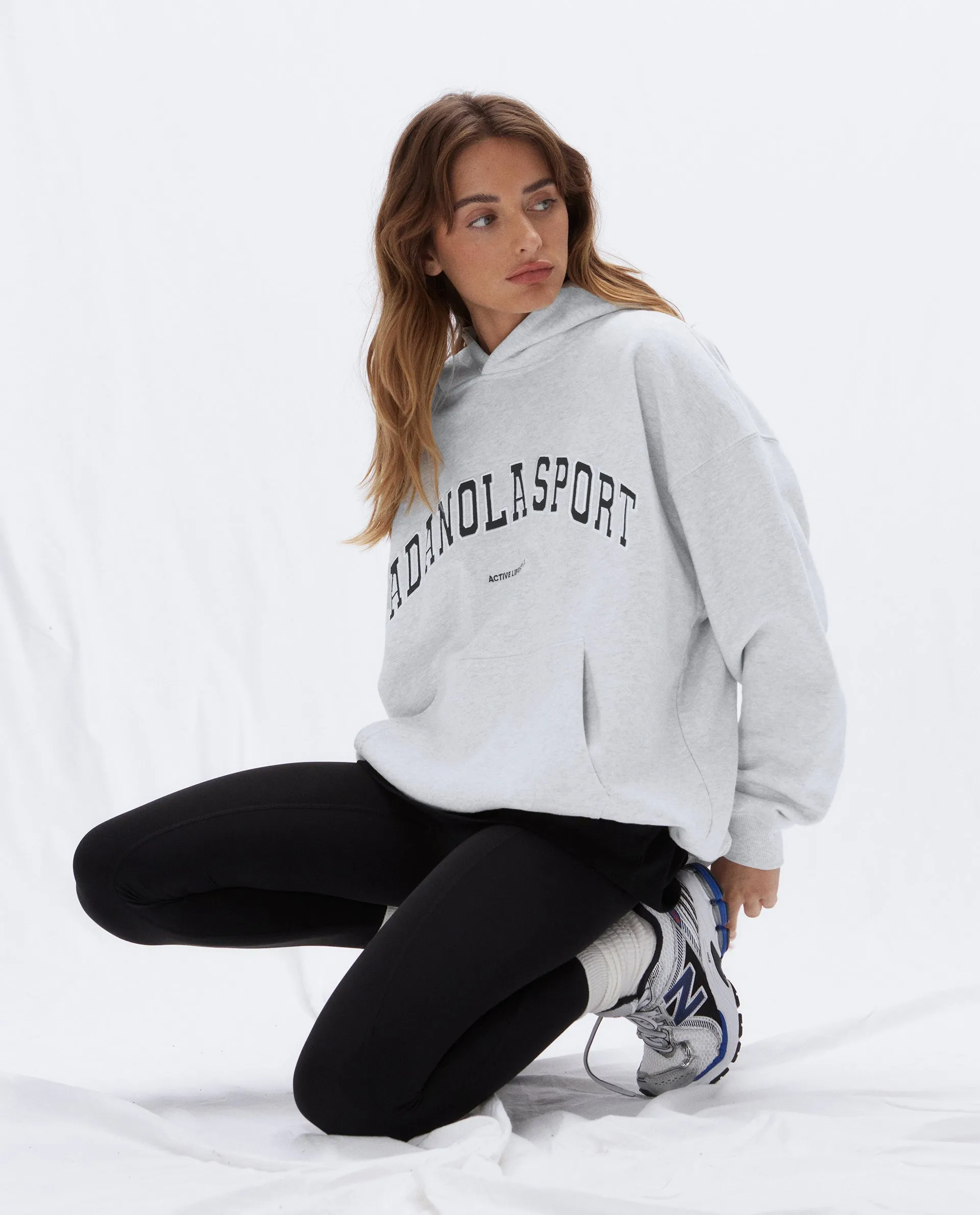 AS Oversized Hoodie - Light Grey Melange