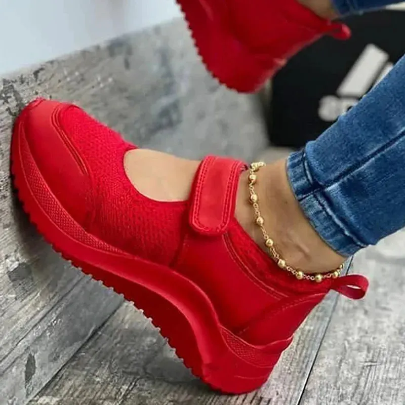 Ashore Shop Women Casual Shoes Sneakers Women Shoes Breathable Mesh Platform