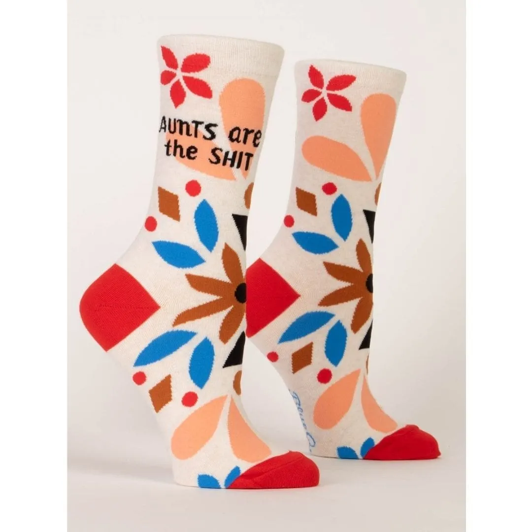 Aunts Are the Shit Women's Crew Socks