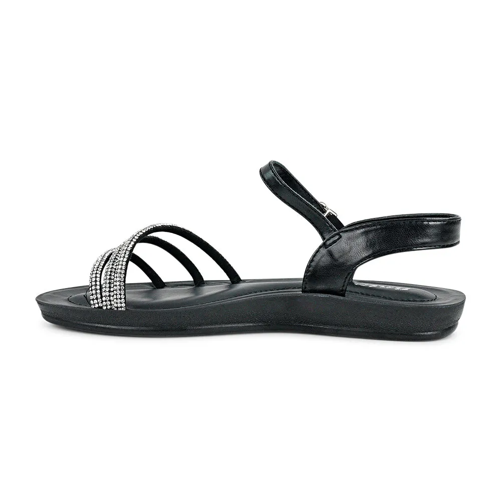 Bata Light & Easy VENUS Black Belt Sandal for Women