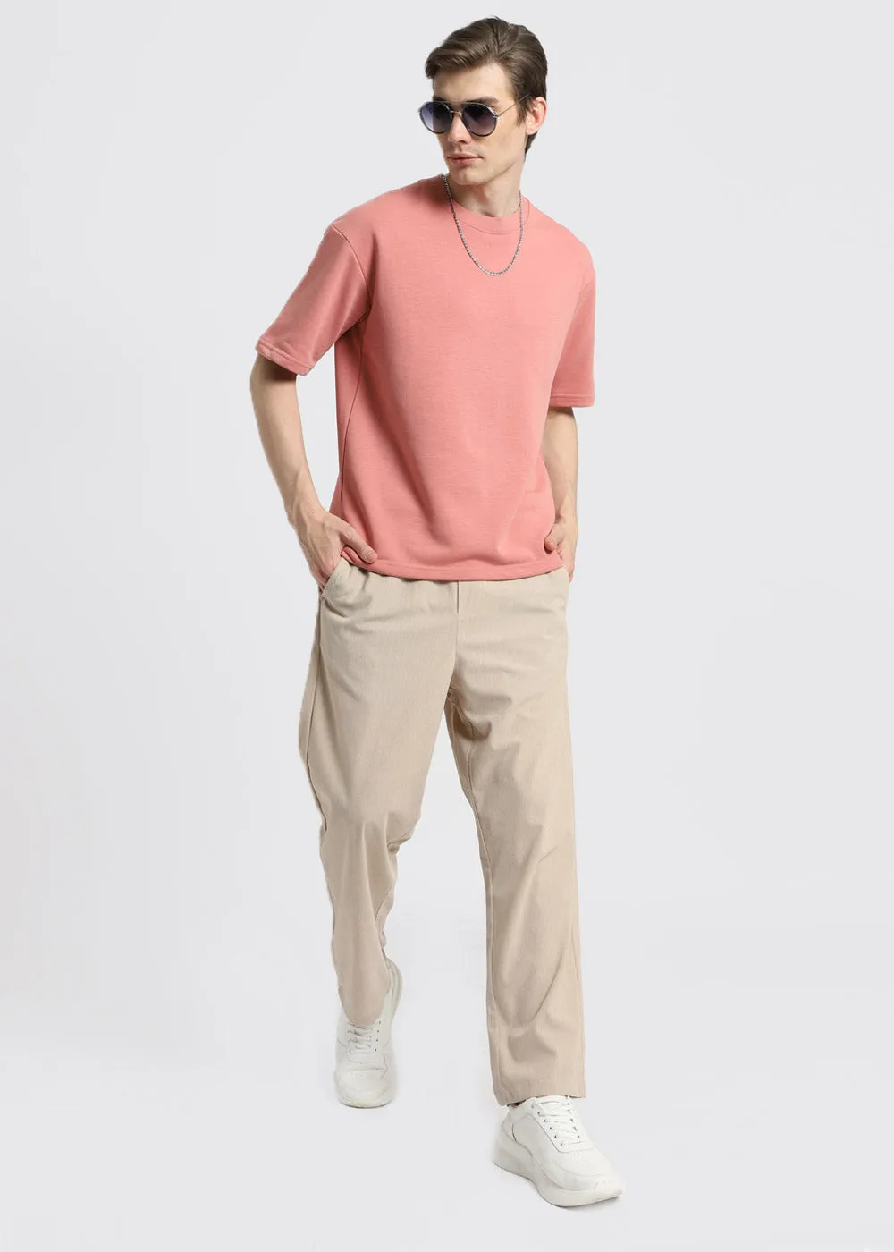 Beige Corduroy Pant