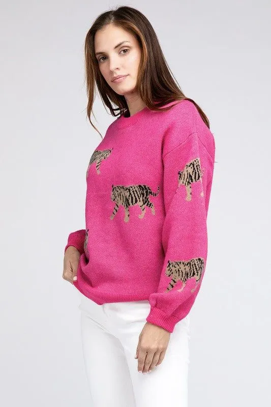 BiBi Tiger Pattern Sweater