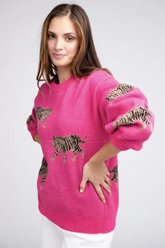 BiBi Tiger Pattern Sweater