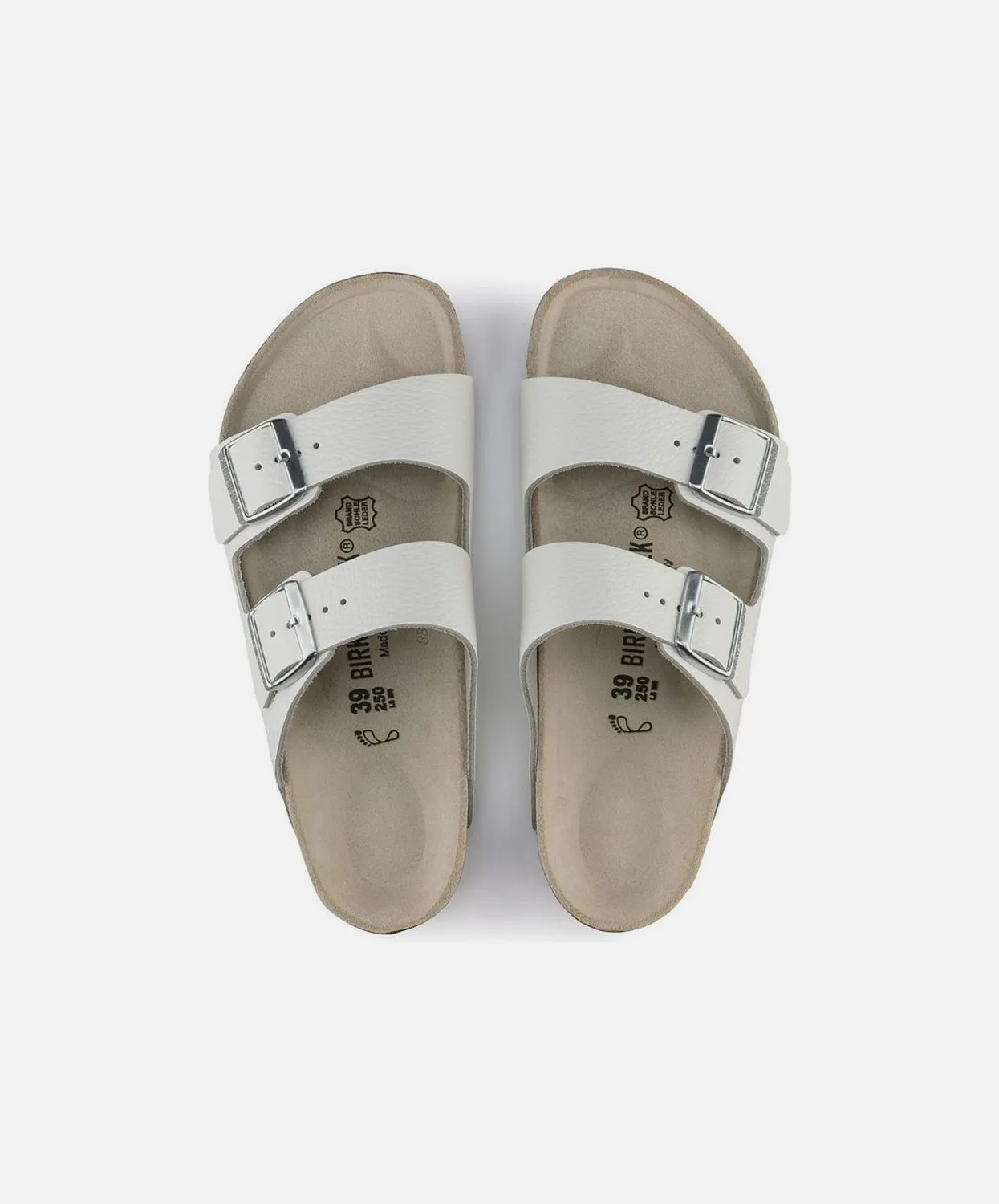 Birkenstock Arizona Leather White Sandals