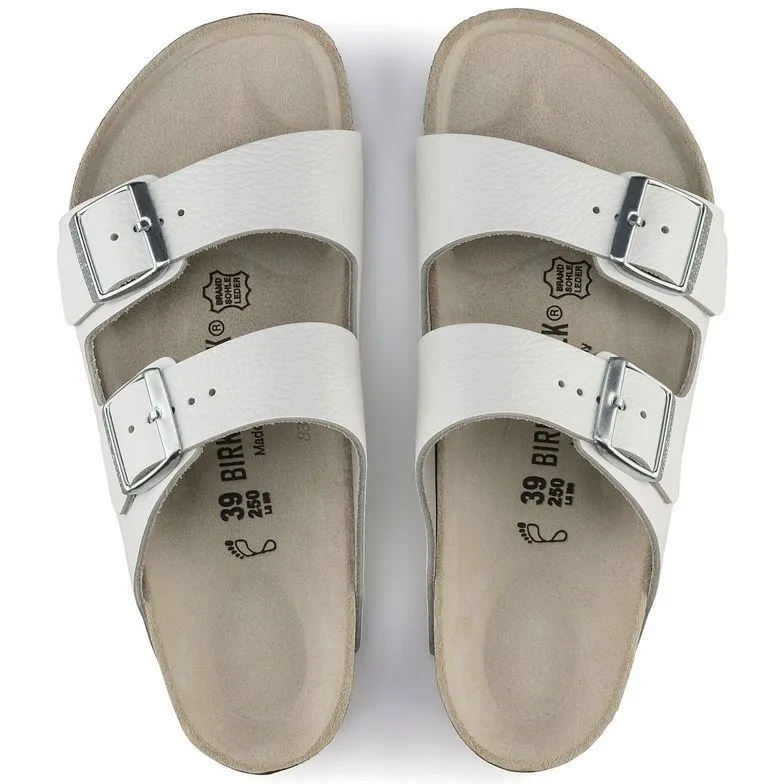 Birkenstock Arizona Leather White Sandals