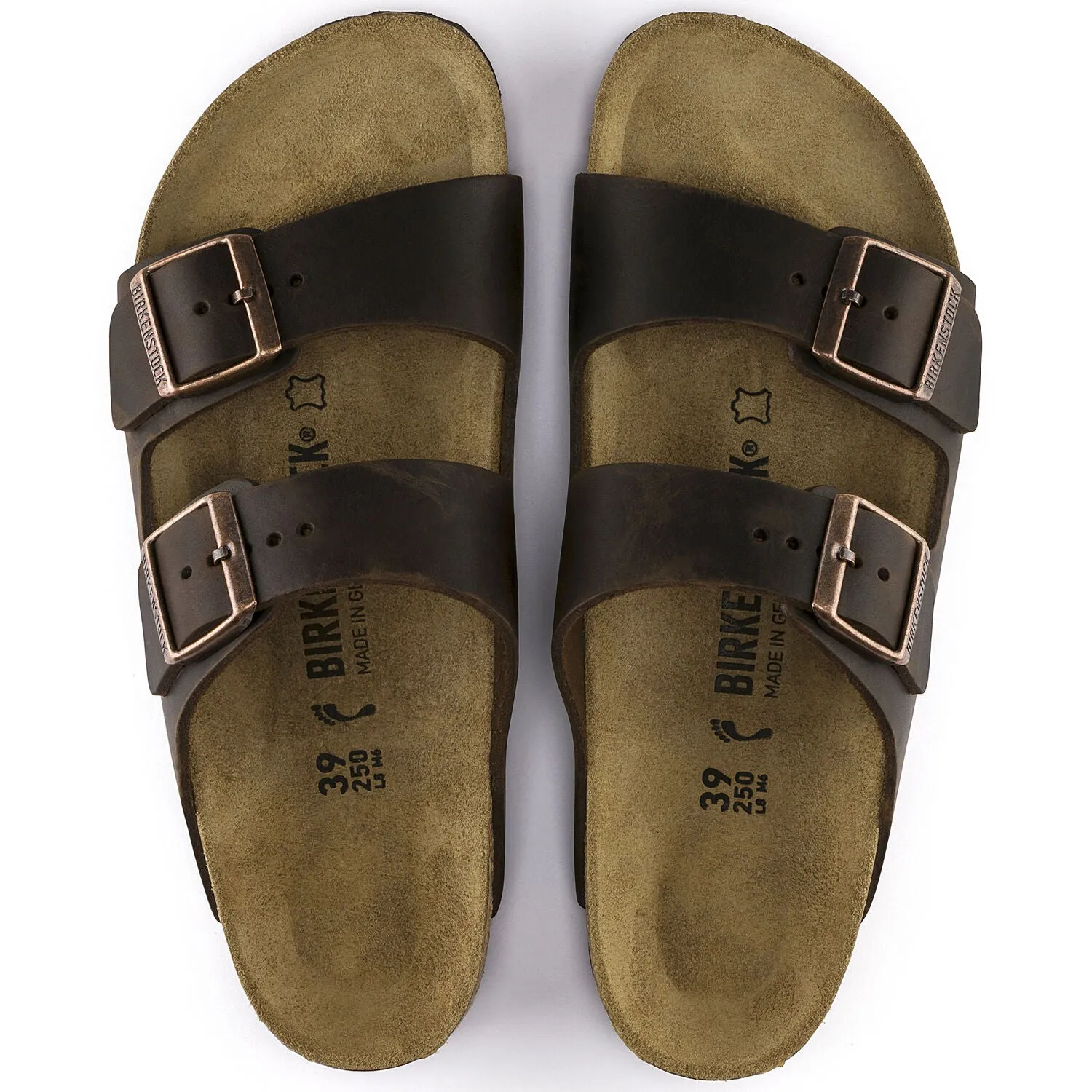 Birkenstock Arizona Oiled Leather Habana Sandals