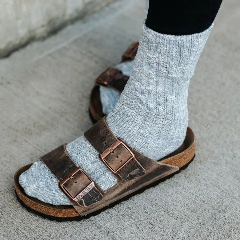 Birkenstock Arizona Oiled Leather Tobacco Brown Sandals