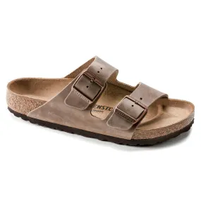 'Birkenstock USA' Women's Arizona Oiled Leather Sandal - Tobacco