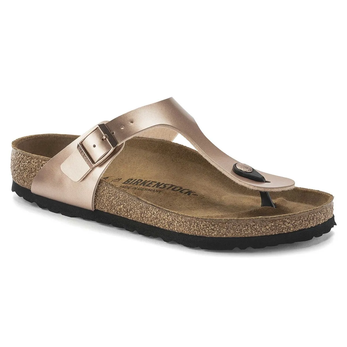 Birkenstock Women's Gizeh Metallic Copper Birko-Flor