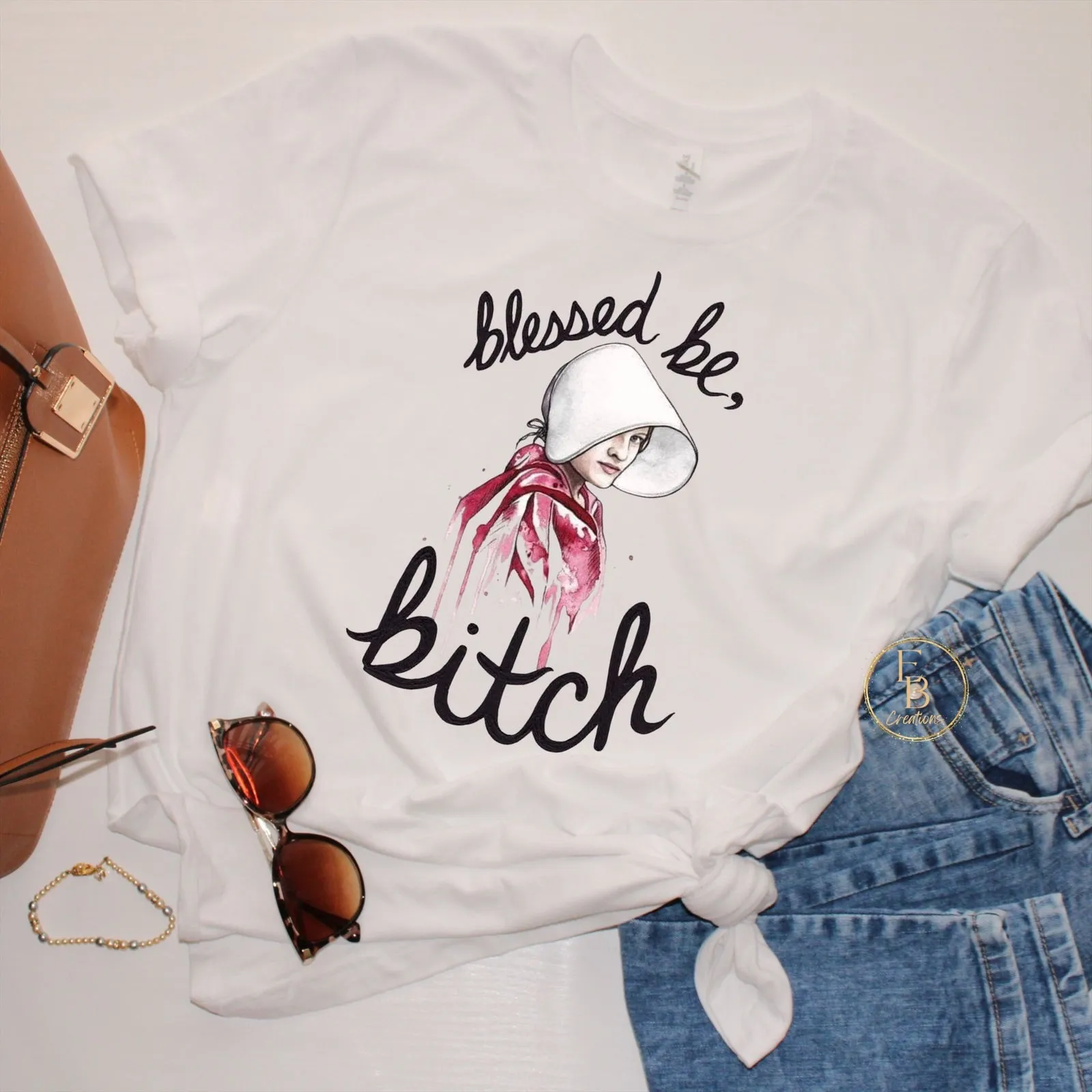 Blessed be Bitch graphic T-shirt | Funny Novelty Tee