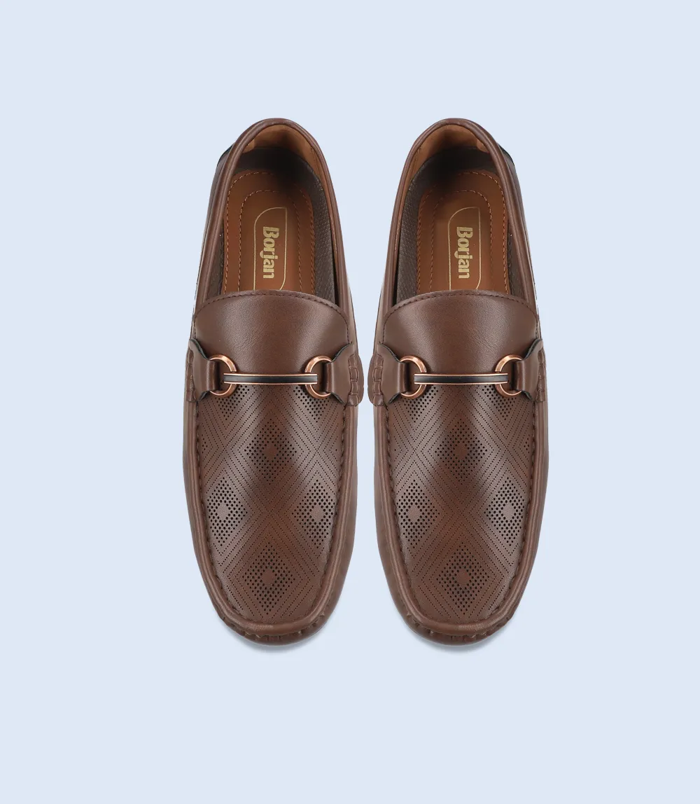 BM5142-COFFEE-Men Loafers