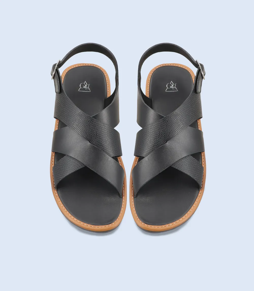 BM5576-BLACK-Men Casual Sandal