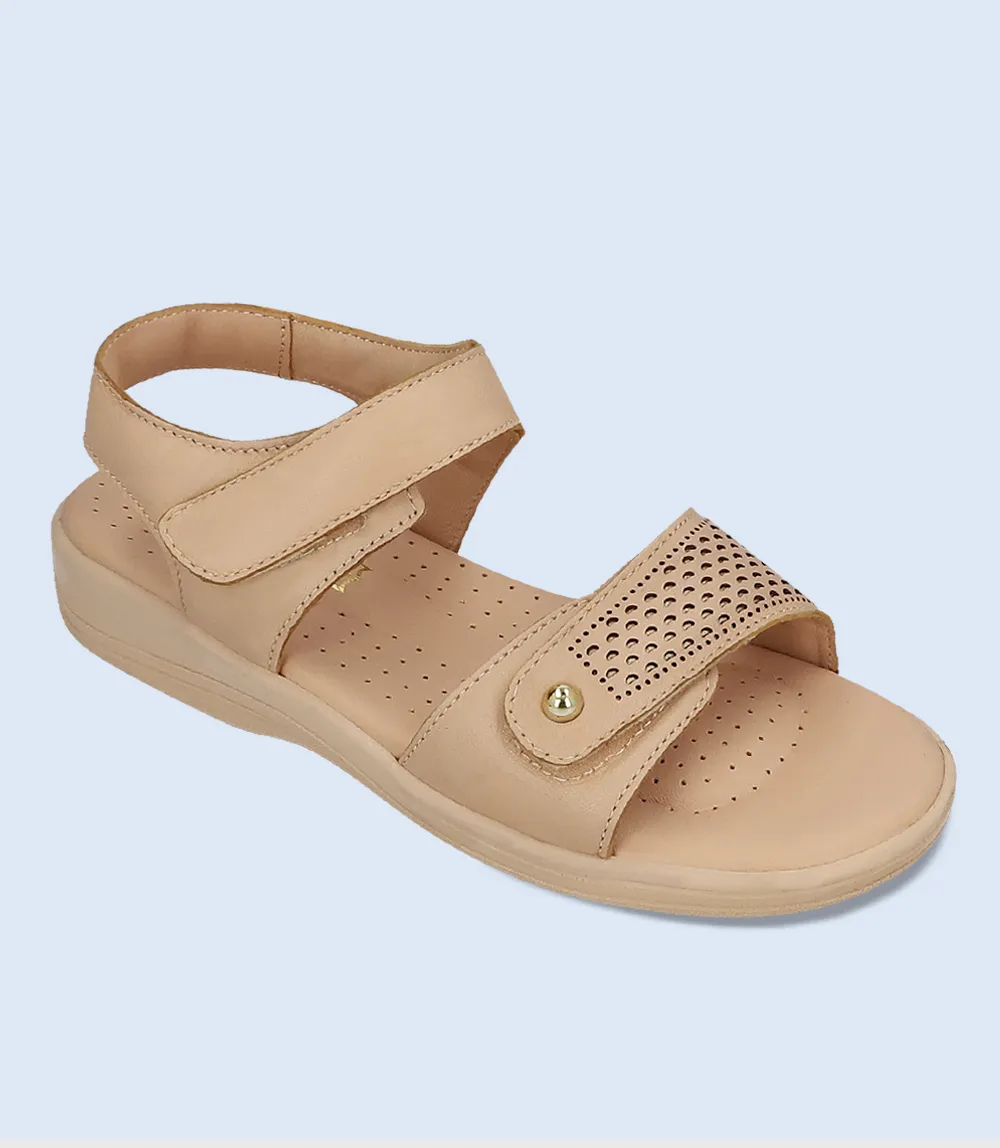 BW7205-BEIGE-Women Comfort Sandal