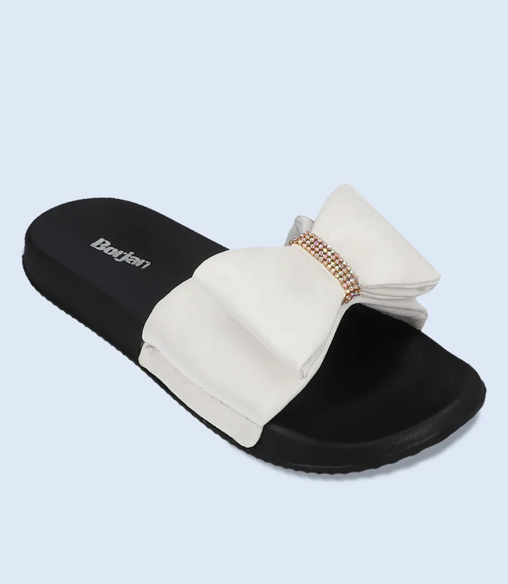 BW7285-WHITE-Women Sliders