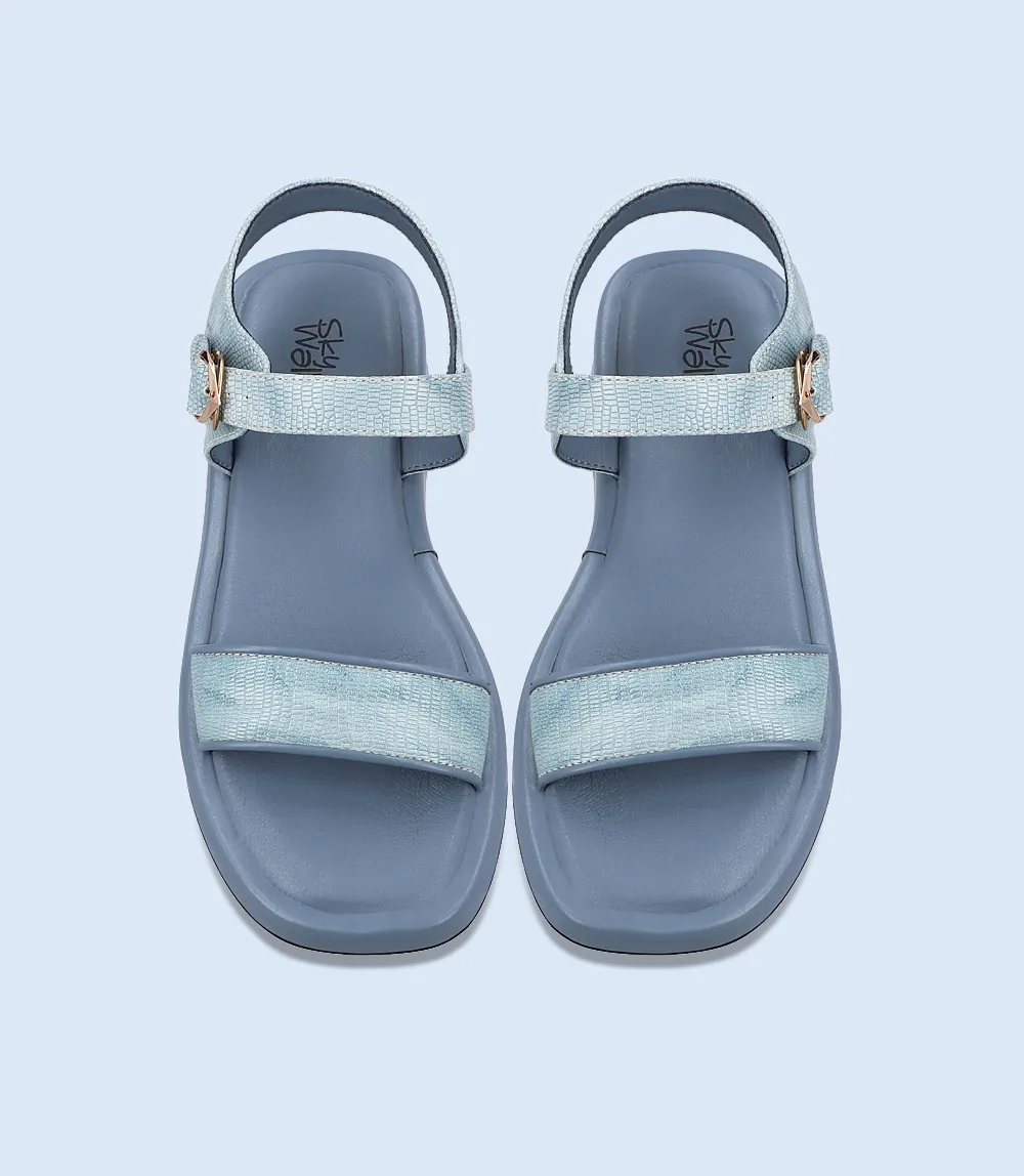 BW7348-BLUE-Women Comfort Sandal