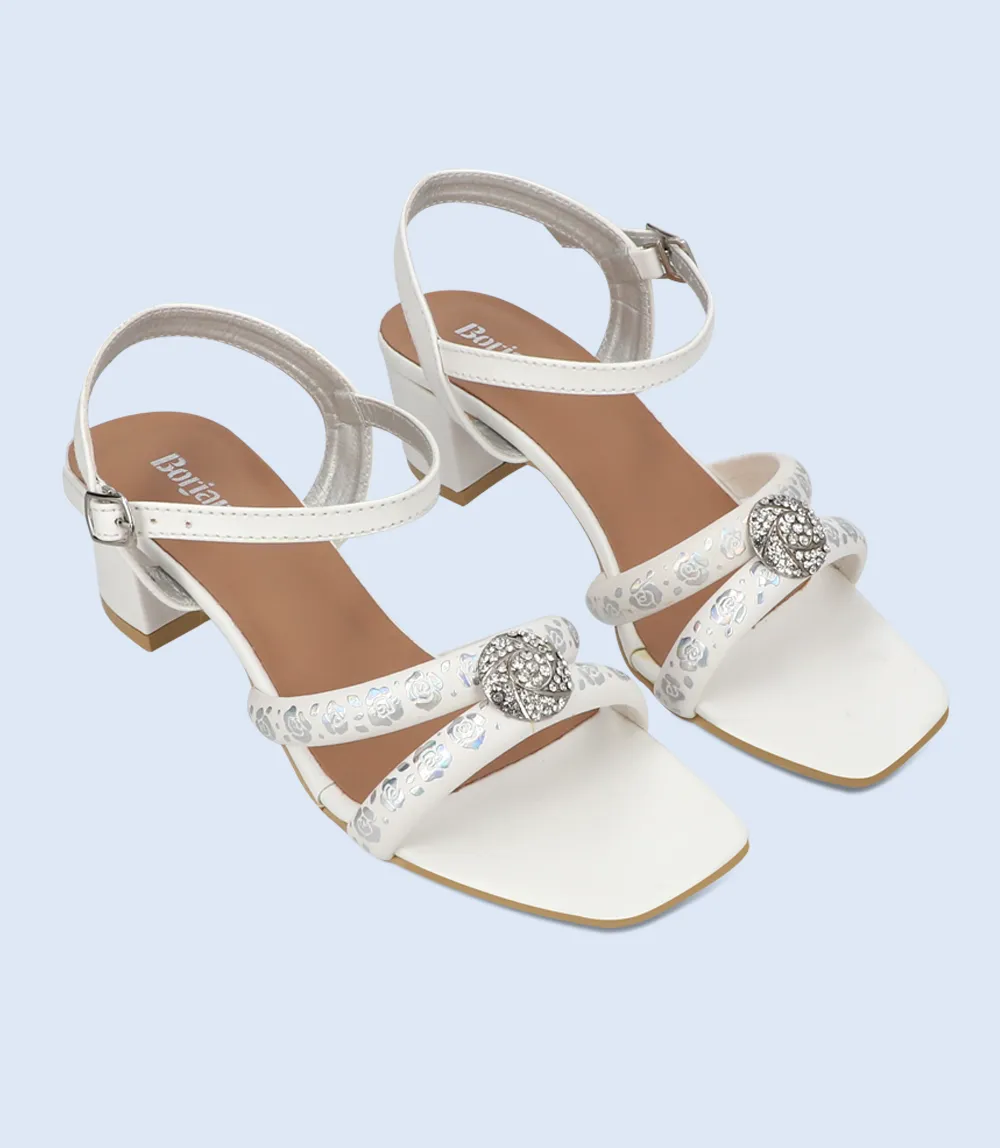 BW9499-SILVER-Women Sandal Heel