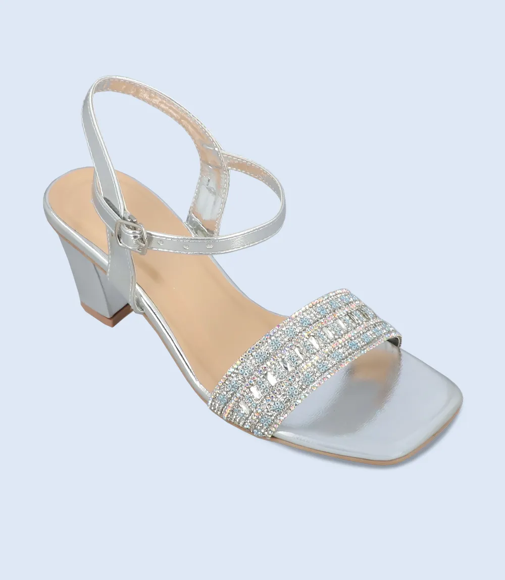 BW9500-SILVER-Women Sandal Heel