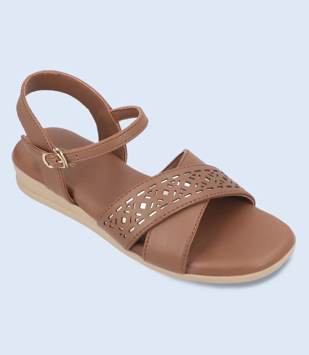 BW9519-BROWN-Women Sandal