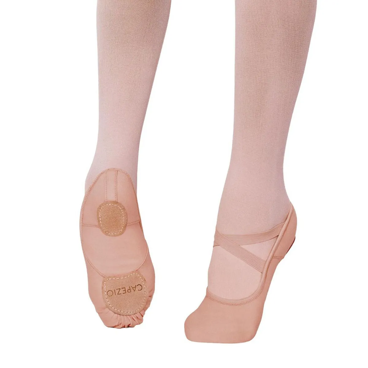 Capezio Adult Hanami Stretch Canvas Ballet Slippers - Light Suntan