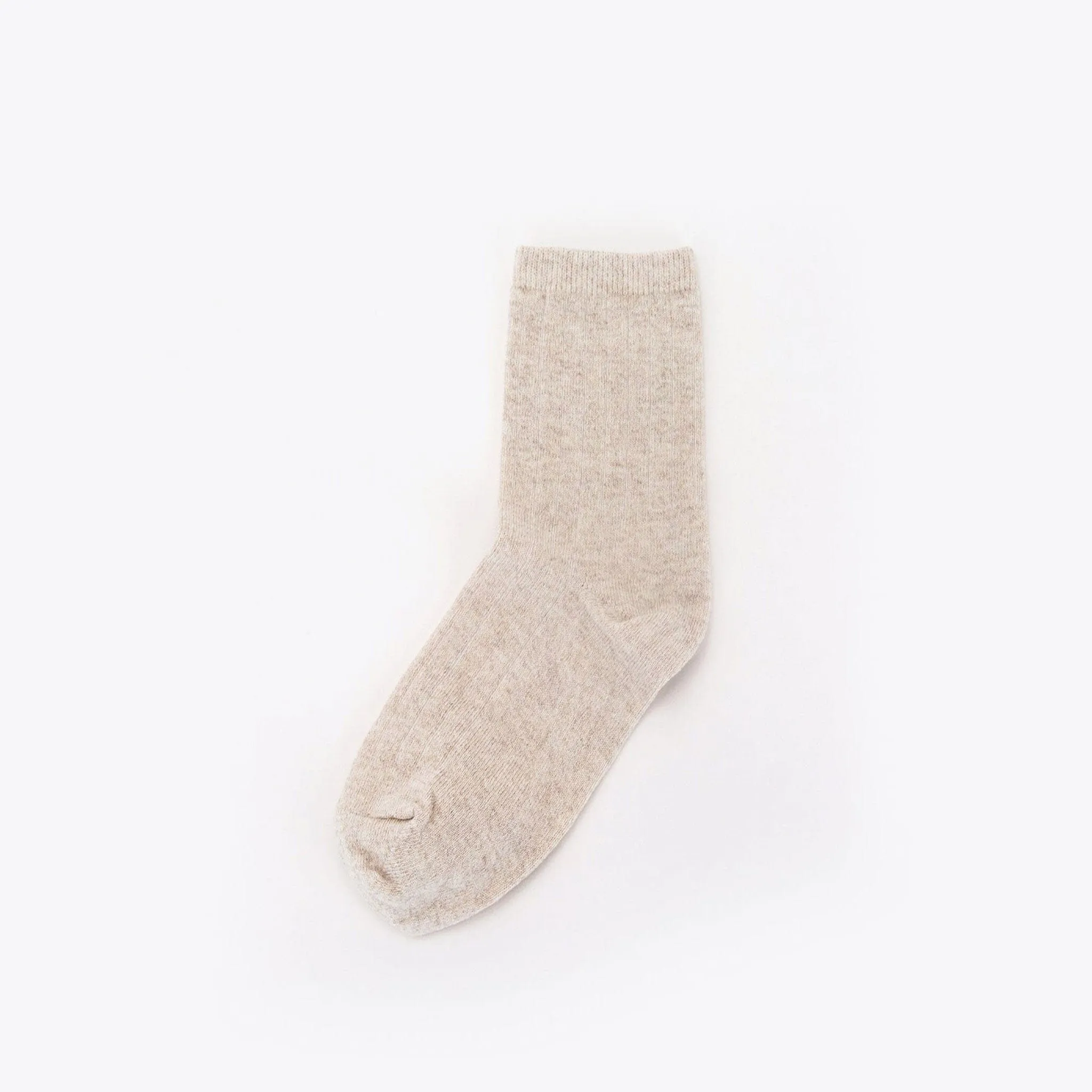 Cotton Mid Sock Linen