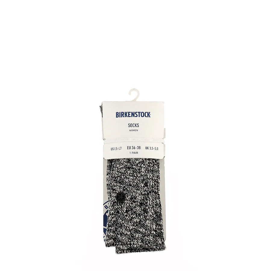 COTTON SLUB SOCKS WOMEN - BLACK/GREY