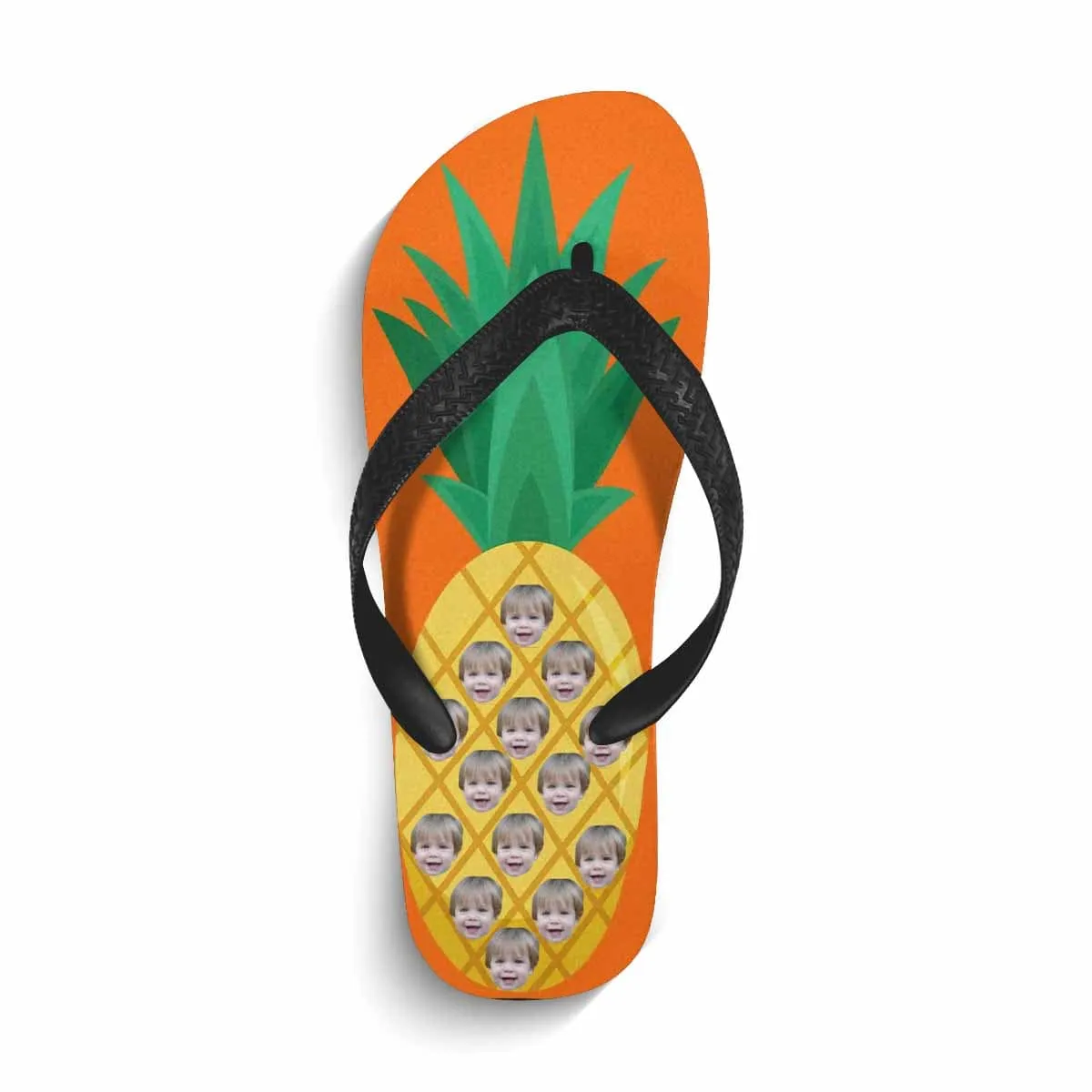 Custom Face Pineapple Flip Flops For both Men And Women Beach Souvenir Gift Applique Beach Life Gift For Boyfriend And Girlfriend