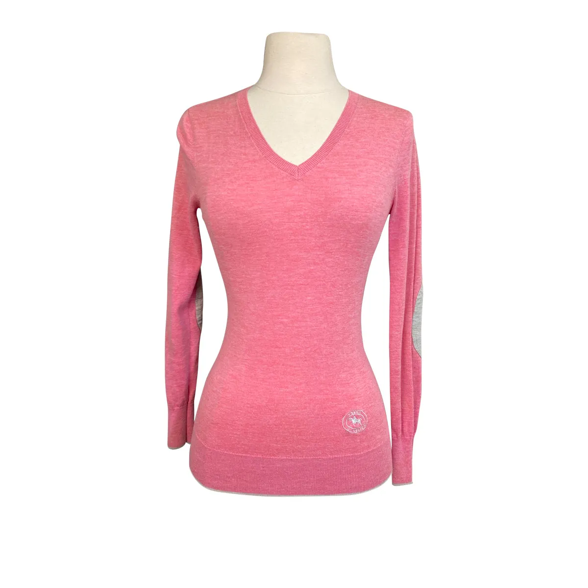 Essex Classics 'Trey' V-Neck Sweater in Pink - Women's XS