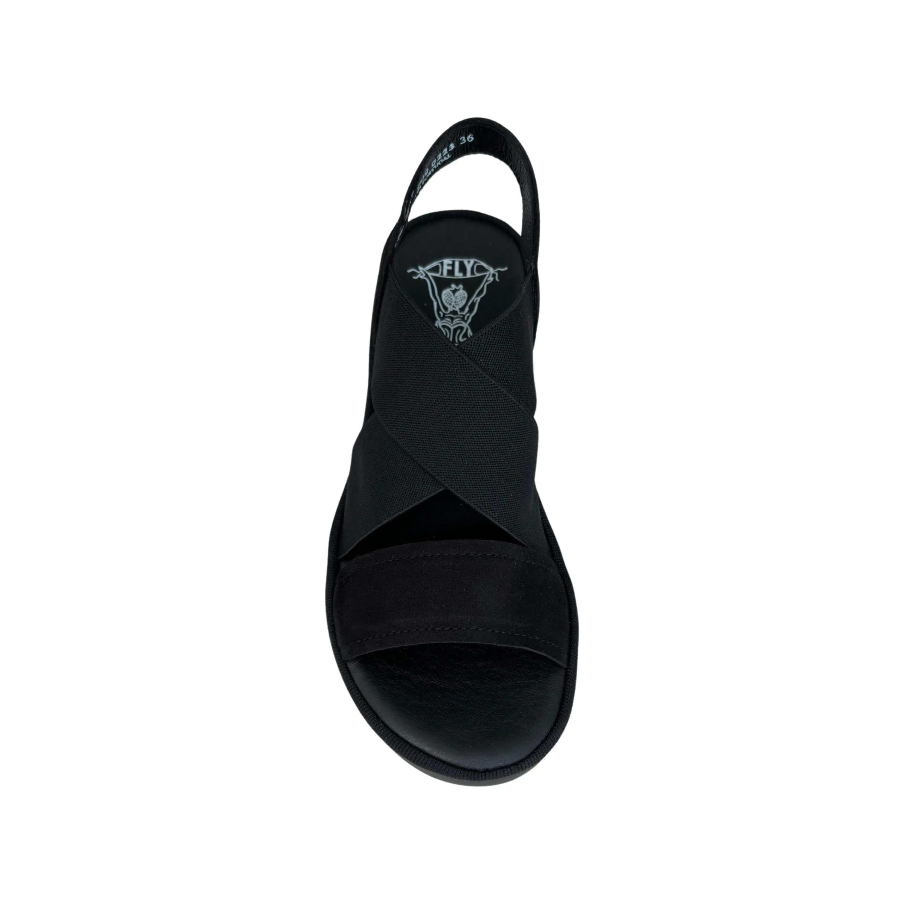 TAJI502 Black Crossover Sandal