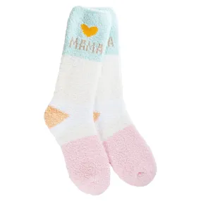 Heart Mama Crew Slipper Socks