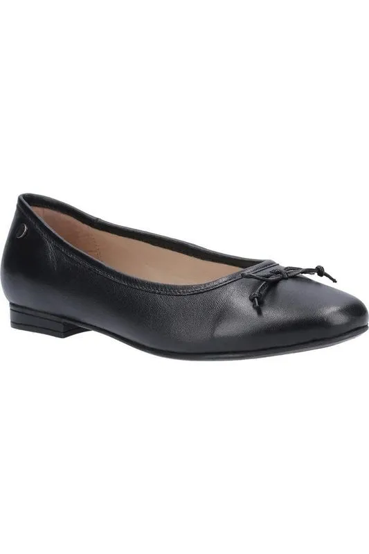 Hush Puppies Naomi Ballet in black leather