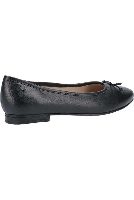 Hush Puppies Naomi Ballet in black leather