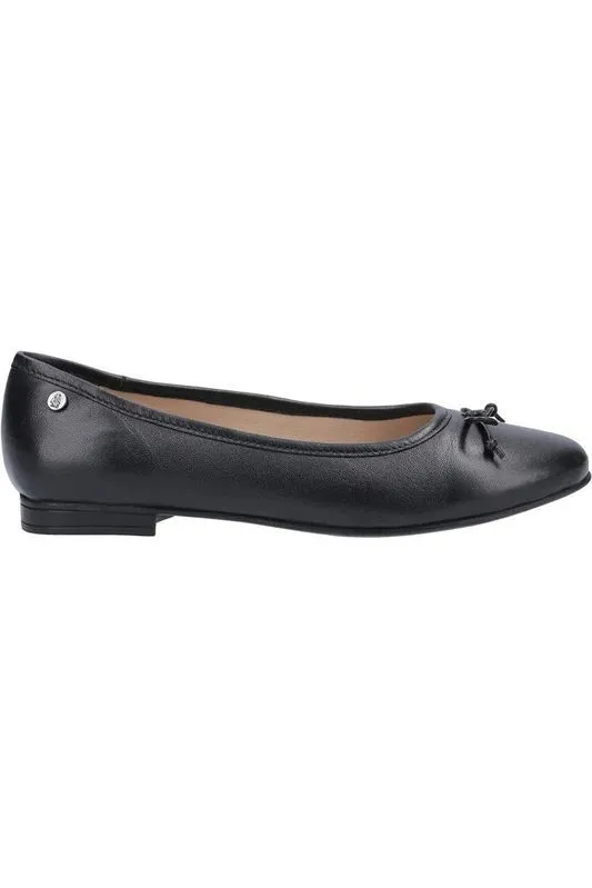 Hush Puppies Naomi Ballet in black leather