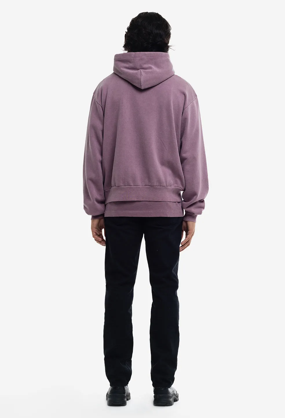 Interval Hoodie / Washed Bordeaux