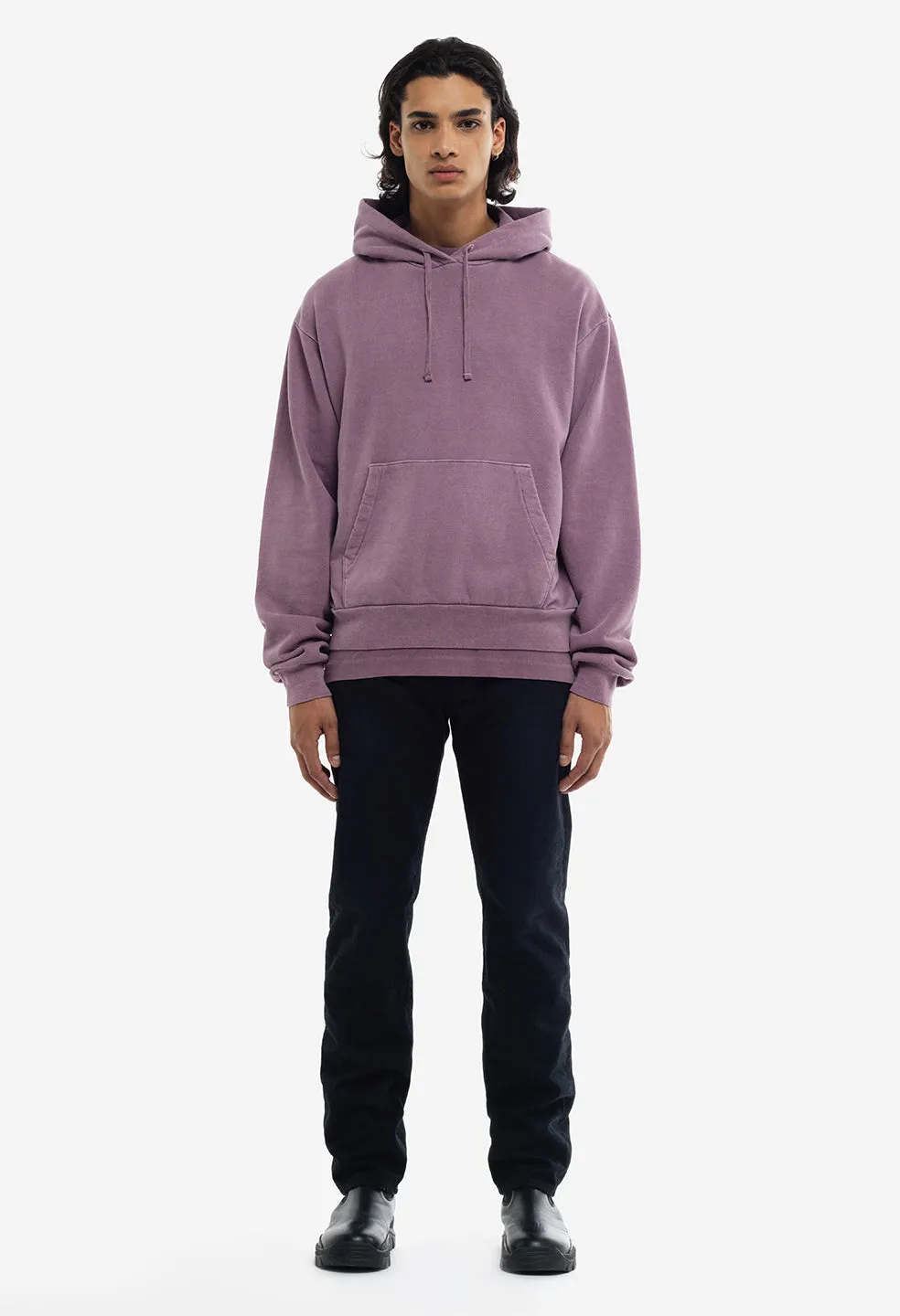 Interval Hoodie / Washed Bordeaux