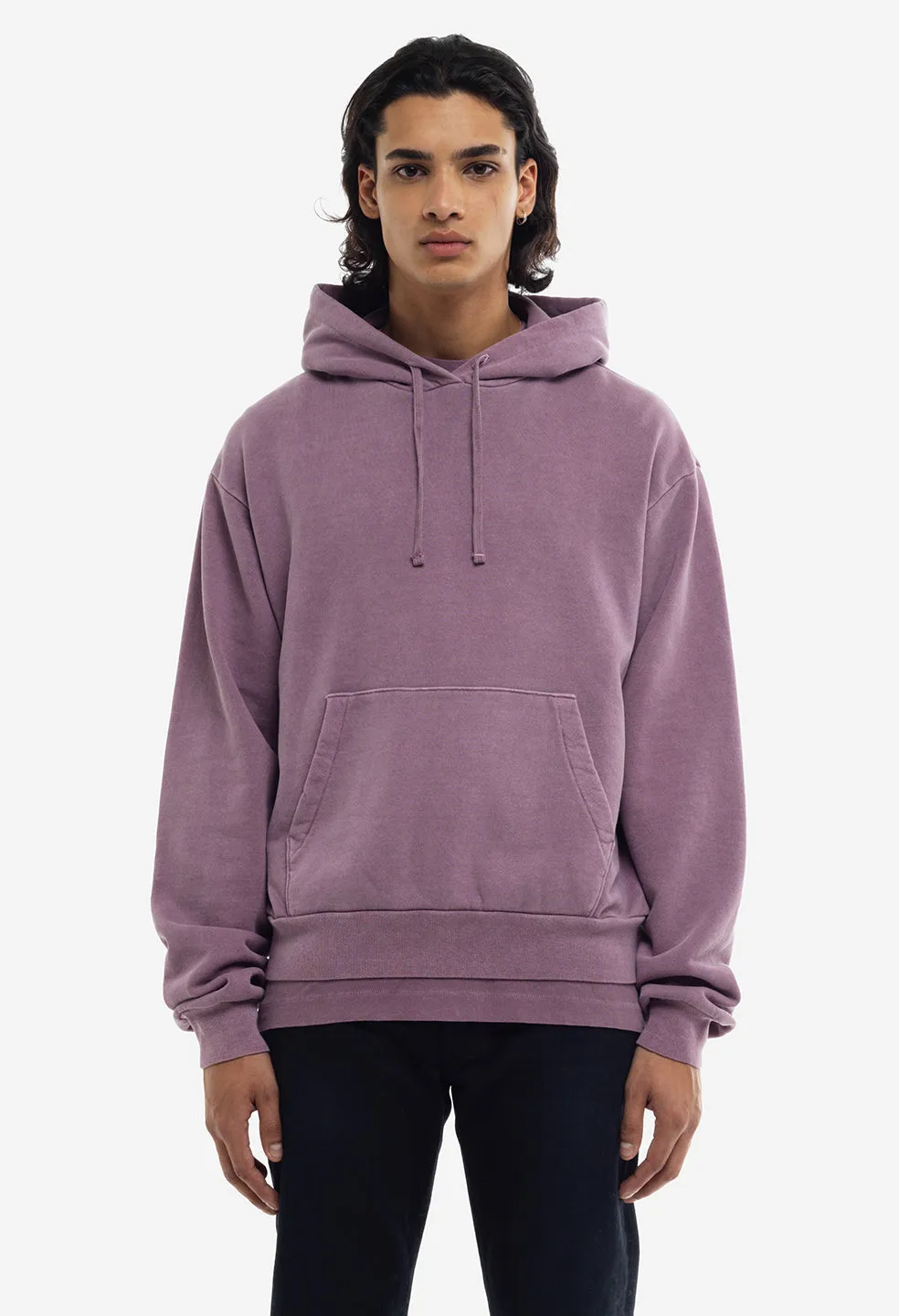 Interval Hoodie / Washed Bordeaux