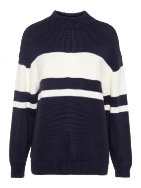 J.Lindeberg Womens Tai Wool Coolmax Sweater - JL NAVY