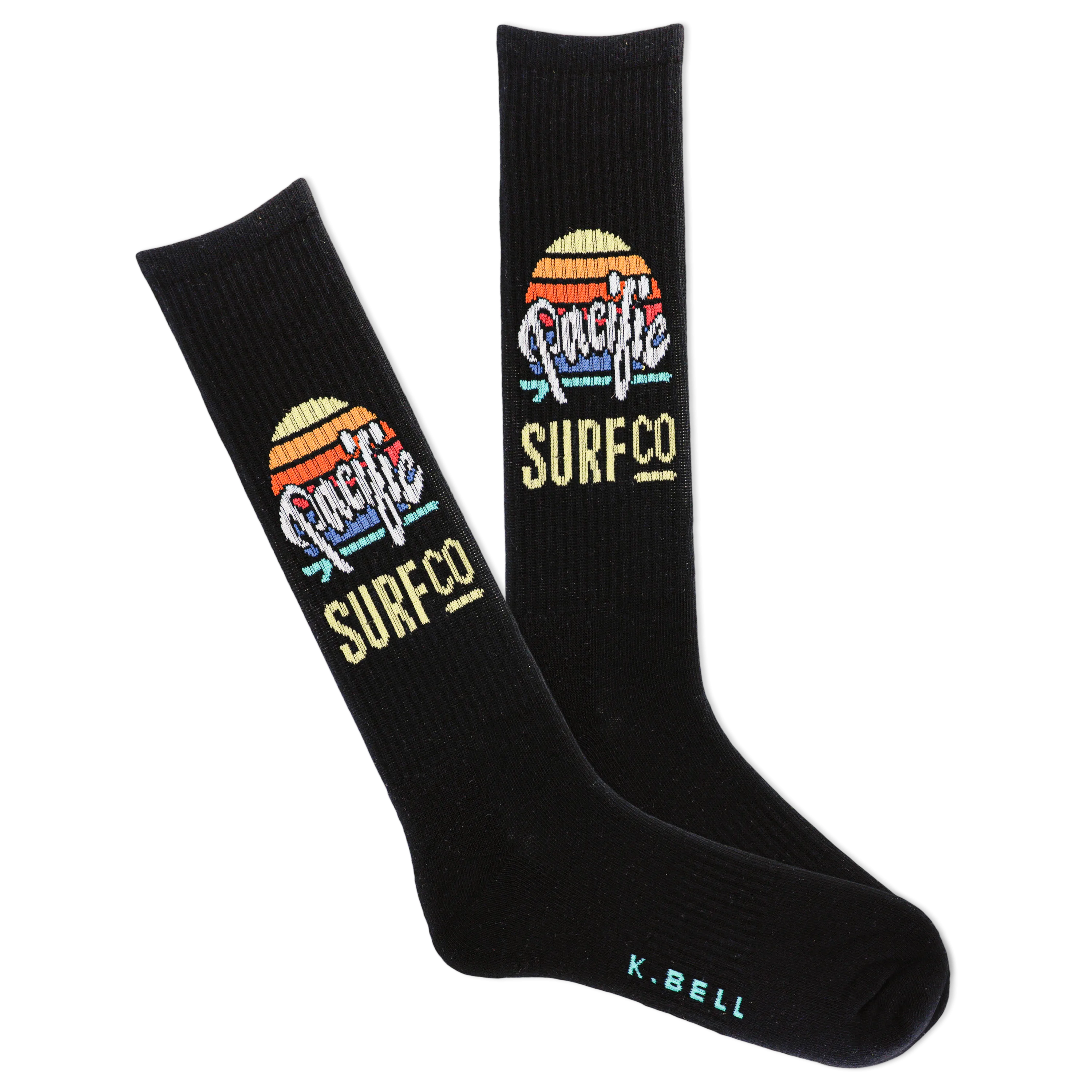 K.Bell Men's Pacific Surf Company Active Crew Sock