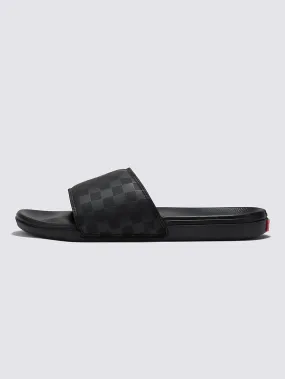 La Costa Slide-On Checkerboard Black/Black Sandals