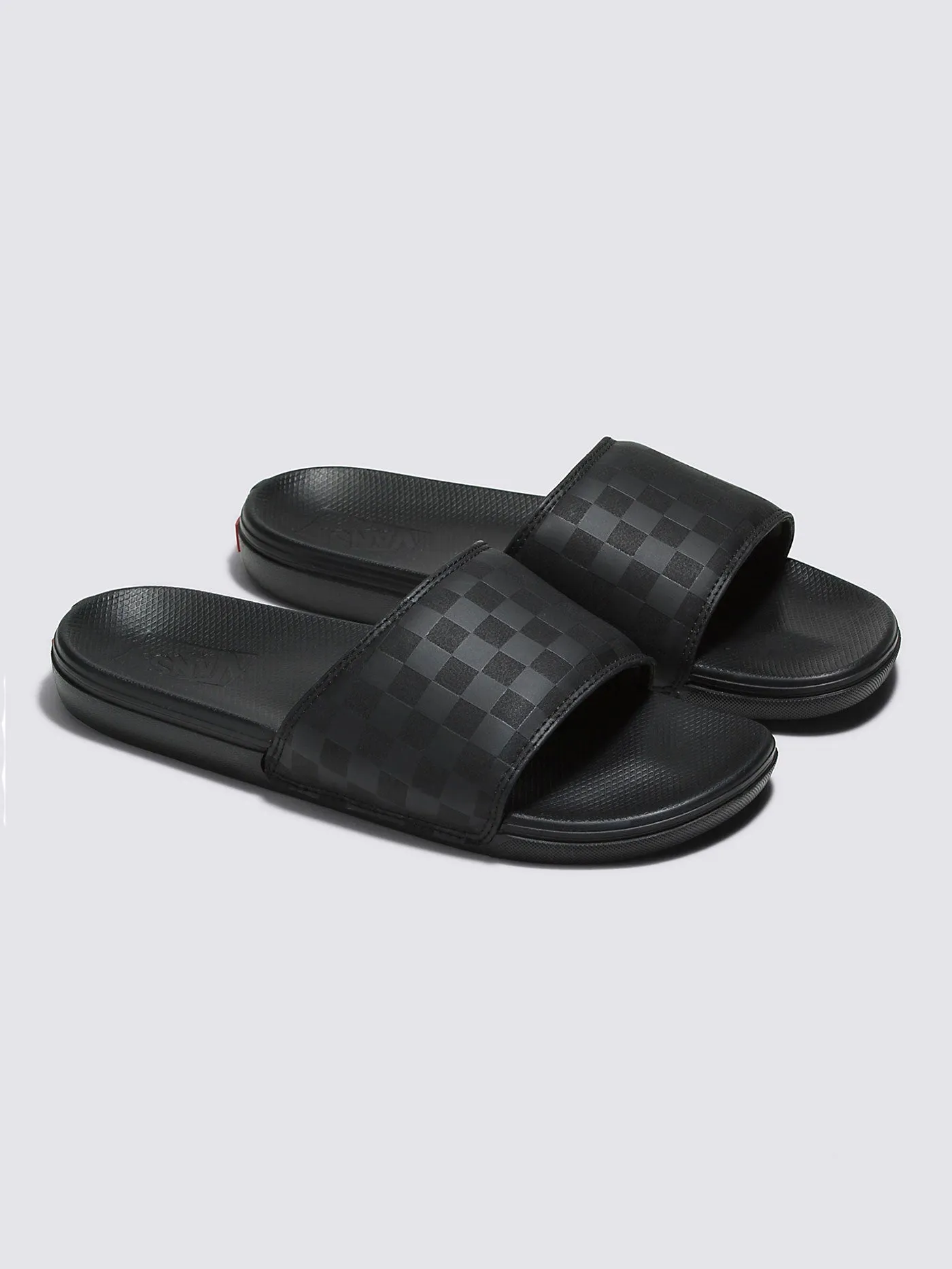 La Costa Slide-On Checkerboard Black/Black Sandals