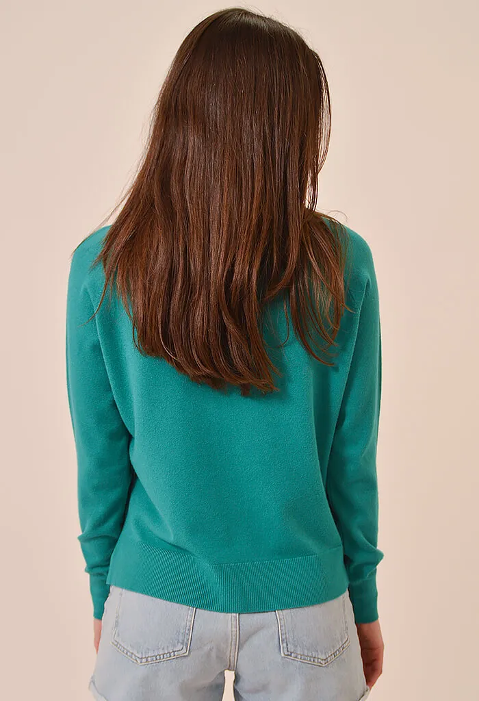 Lorraine Sweater-Teal