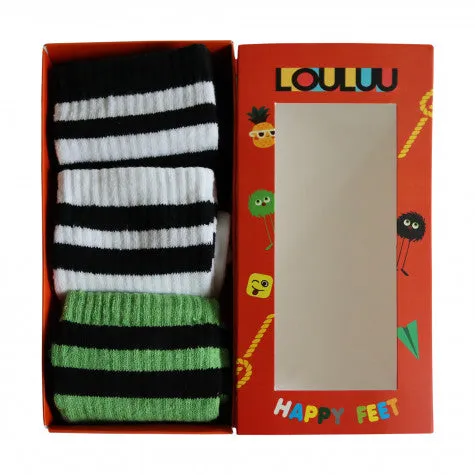 Louluu Women 2stripe Tennis Socks Box - 4