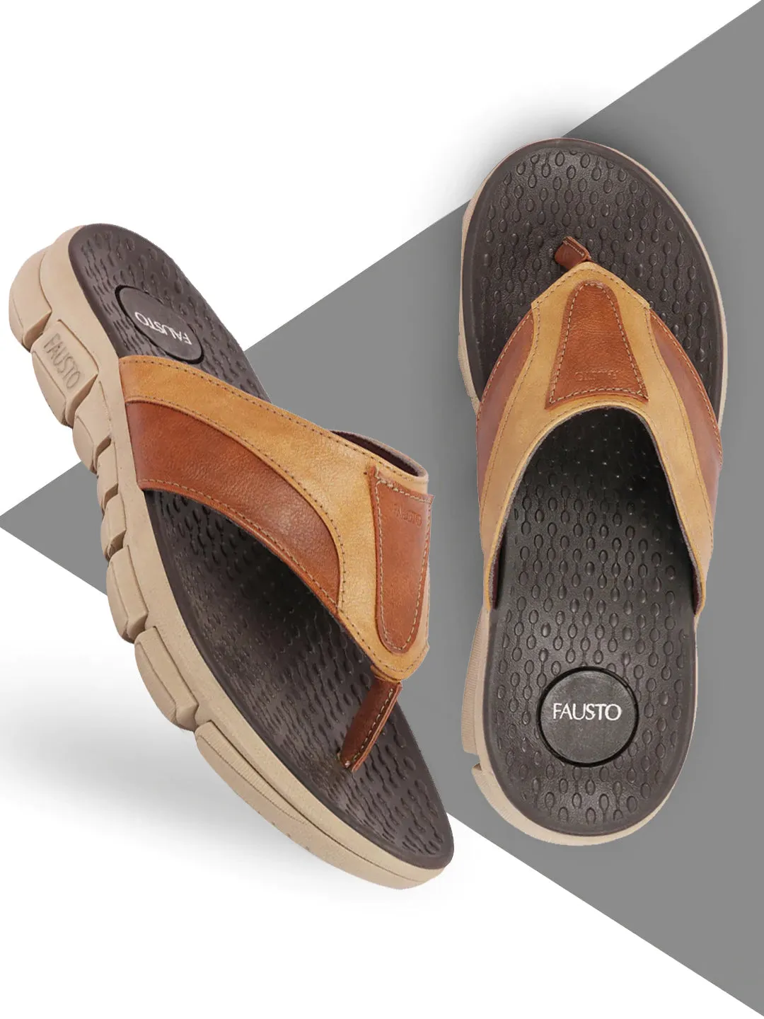 Men Brown Slip On Phylon Sole Flexible Ultrasoft Outdoor & House Slippers