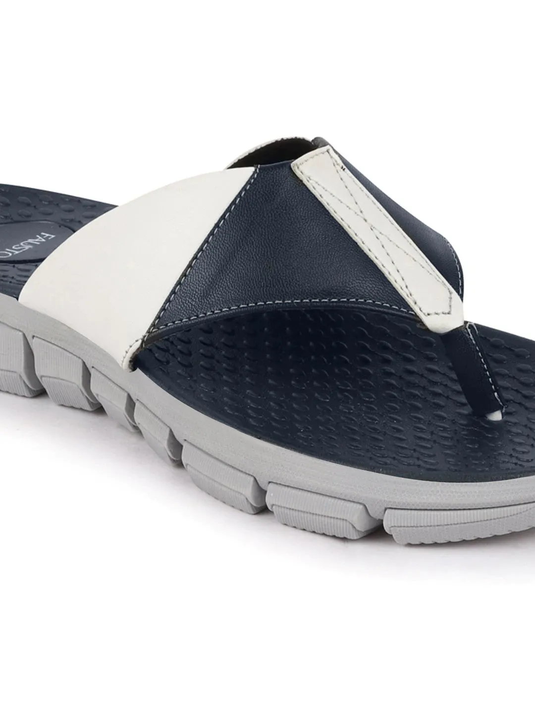 Men Navy Blue Casual Flexible Phylon Sole Slippers