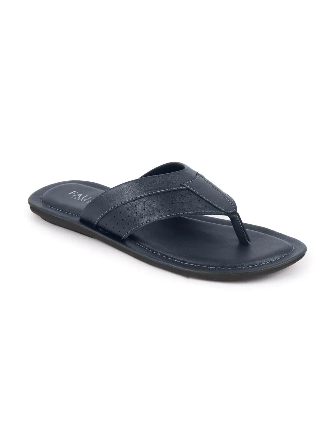 Men Navy Blue Indoor & Outdoor Slippers